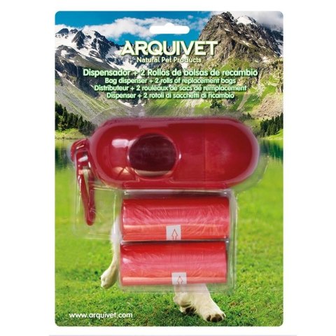 ARQUIVET Dyspenser na woreczki + 2 rolki 15 sztuk GRATIS Arquivet