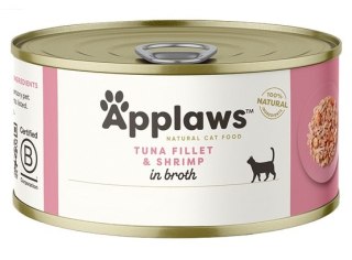 Applaws Applaws puszka dla kota Tuńczyk i Krewetki 70g
