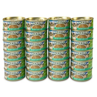 Arquivet Puszka dla kota o smaku tuńczyka z warzywami 24 x 80 g Arquivet