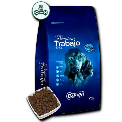 Canun Trabajo 20 kg karma premium dla psów energicznych i myśliwskich na kurczaku i ryżu Canun Premium
