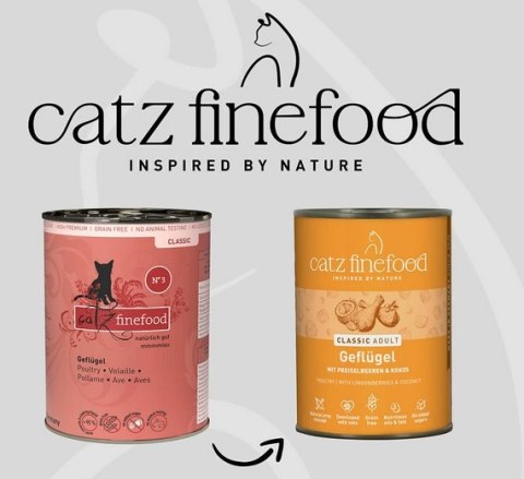 Catz Finefood Catz Finefood Classic Drób (N.03) puszka 400g