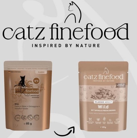 Catz Finefood Catz Finefood Classic Dziczyzna (N.09) saszetka 85g