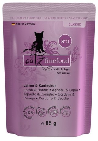 Catz Finefood Catz Finefood Classic Jagnięcina i Królik (N.11) saszetka 85g