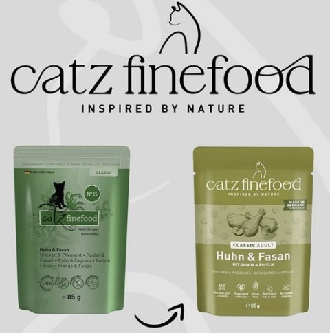 Catz Finefood Catz Finefood Classic N.15 Kurczak i Bażant saszetka 85g