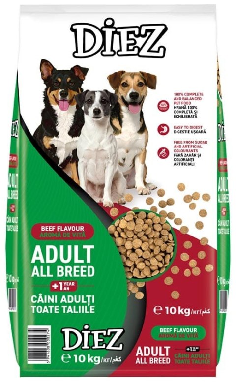 Diez Karma dla psa o smaku wołowiny 10 kg Alconor