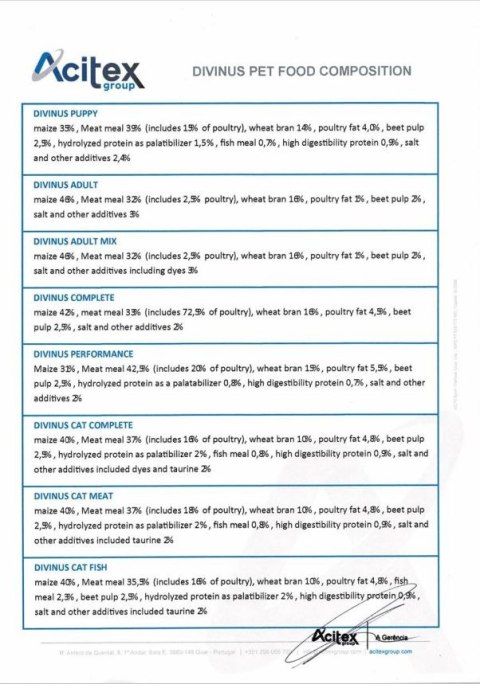 Divinus Puppy dla szczeniąt 20kg Divinus