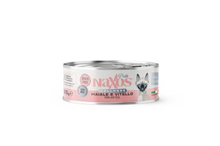 NAXOS CAT STERILIZED - wieprzowina i cielęcina - puszka dla kotów sterylizowanych 85g Naxos
