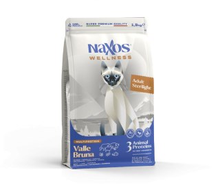 NAXOS CAT STERILIZED - wołowina, bawół i jagnięcina - karma dla kotów sterylizowanych 1,5 kg Naxos