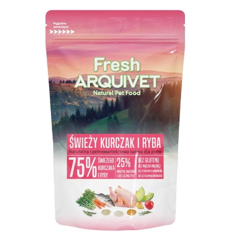 PRÓBKA ARQUIVET FRESH Półwilgotna karma dla psa kurczak i ryba oceaniczna 100 g Arquivet Fresh
