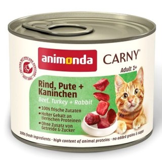 Animonda Carny Animonda Carny Adult Wołowina, Indyk + Królik puszka 200g
