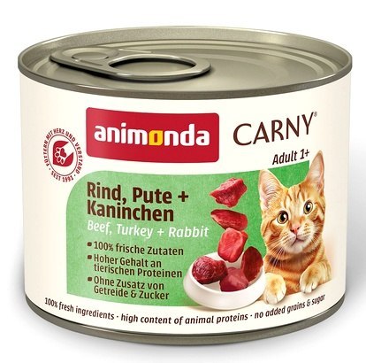 Animonda Carny Animonda Carny Adult Wołowina, Indyk + Królik puszka 200g