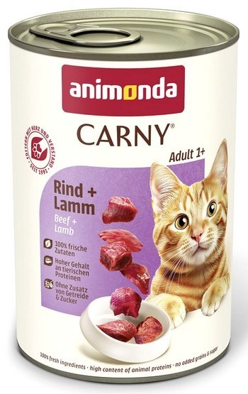 Animonda Carny Animonda Carny Adult Wołowina + Jagnięcina puszka 400g