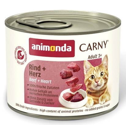 Animonda Carny Animonda Carny Adult Wołowina + Serca puszka 200g