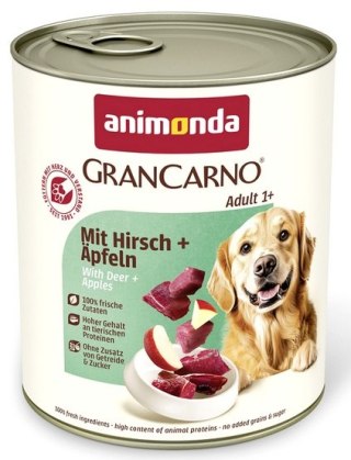 Animonda GranCarno Animonda GranCarno Original Adult Rind Hirsch Apfel Wołowina, Jeleń + Jabłko puszka 800g