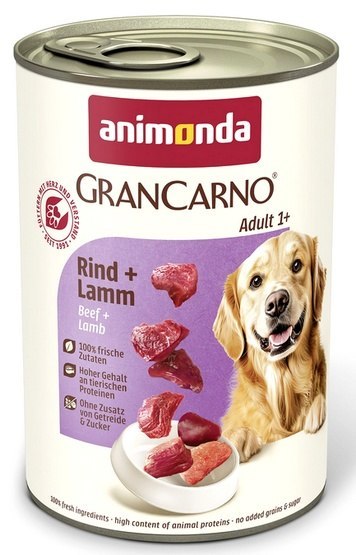 Animonda GranCarno Animonda GranCarno Original Adult Rind Lamm Wołowina + Jagnięcina puszka 400g