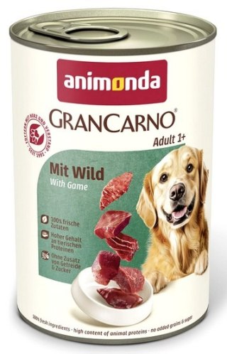 Animonda GranCarno Animonda GranCarno Original Adult Wild Dziczyzna puszka 400g