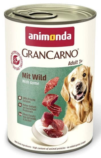 Animonda GranCarno Animonda GranCarno Original Adult Wild Dziczyzna puszka 400g