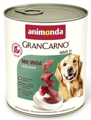 Animonda GranCarno Animonda GranCarno Original Adult Wild Dziczyzna puszka 800g