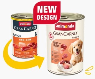 Animonda GranCarno Animonda GranCarno Original Junior Rind Huhn Wołowina + Kurczak puszka 400g