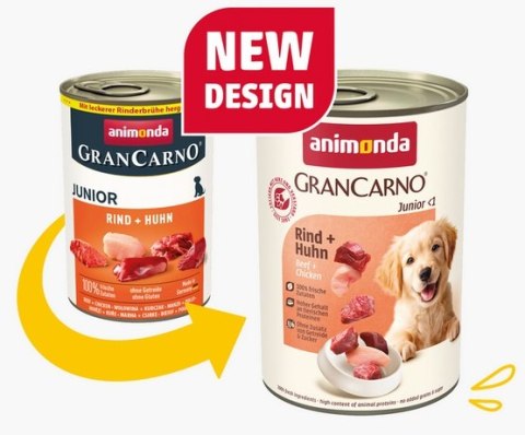 Animonda GranCarno Animonda GranCarno Original Junior Rind Huhn Wołowina + Kurczak puszka 400g