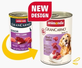 Animonda GranCarno Animonda GranCarno Original Senior Rind Lamm Wołowina + Jagnięcina puszka 400g