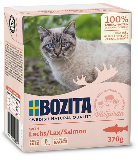 Bozita Bozita z Łososiem kawałki w sosie kartonik 370g