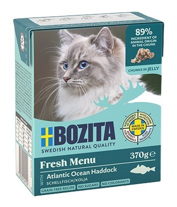 Bozita Bozita z Rybą Morską (dorszem) kawałki w galaretce kartonik 370g