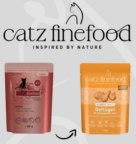 Catz Finefood Catz Finefood Classic Drób (N.03) saszetka 85g