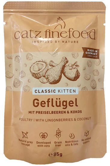 Catz Finefood Catz Finefood Classic Kitten Drób (N.03) saszetka 85g