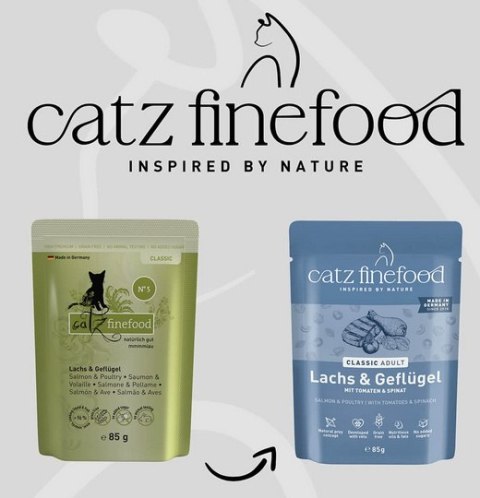 Catz Finefood Catz Finefood Classic Łosoś i drób (N.05) saszetka 85g