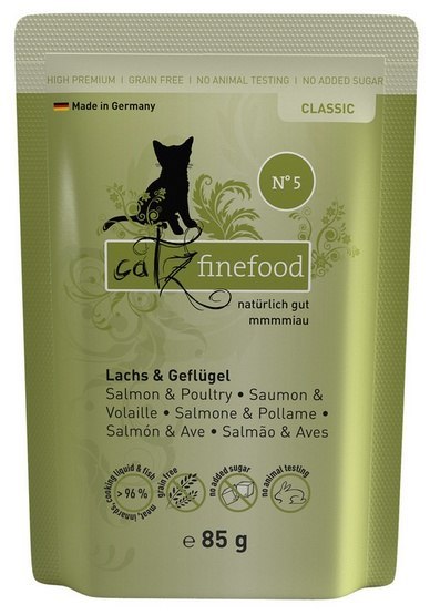 Catz Finefood Catz Finefood Classic Łosoś i drób (N.05) saszetka 85g