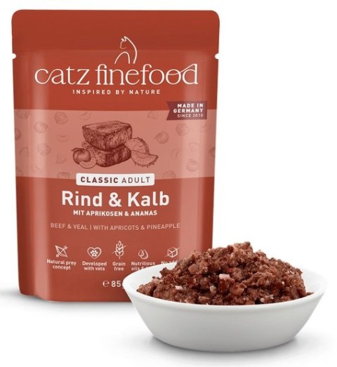 Catz Finefood Catz Finefood Classic N.07 Wołowina i cielęcina saszetka 85g
