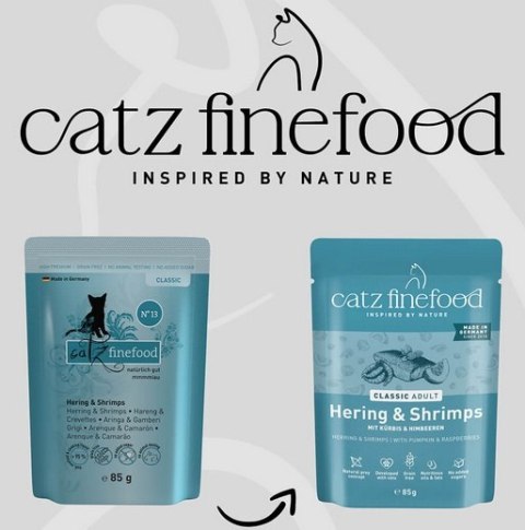 Catz Finefood Catz Finefood Classic N.13 Śledź i Krewetki saszetka 85g