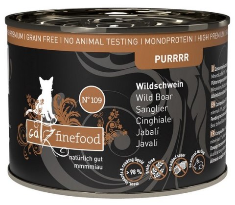 Catz Finefood Catz Finefood Pure Dzik (Purrrr N.109) puszka 200g