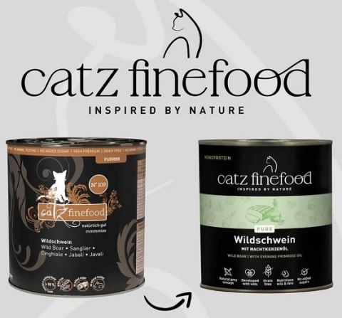 Catz Finefood Catz Finefood Purrrr N.109 Dzik puszka 800g