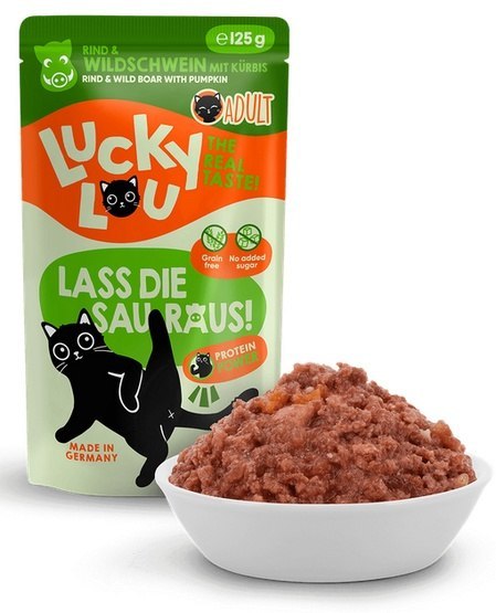Lucky Lou Lucky Lou Lifestage Adult Wołowina i dzik saszetka 125g