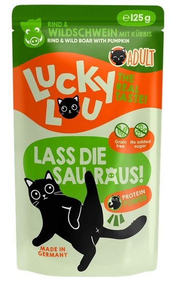 Lucky Lou Lucky Lou Lifestage Adult Wołowina i dzik saszetka 125g