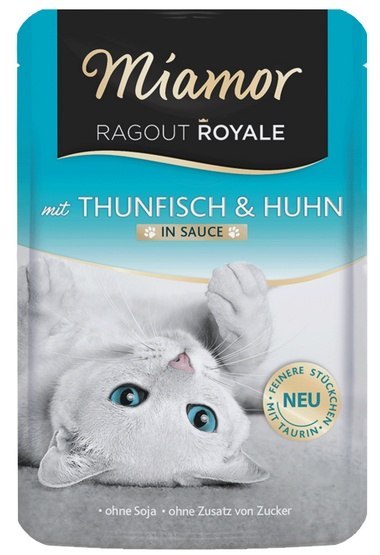 Miamor Ragout Royale Miamor Ragout Royale z Tuńczykiem i Kurczakiem w sosie saszetka 100g