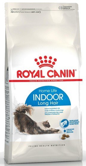 Royal Canin Feline Royal Canin Indoor Long Hair karma sucha dla kotów dorosłych, długowłose, przebywających wyłącznie w domu 400g