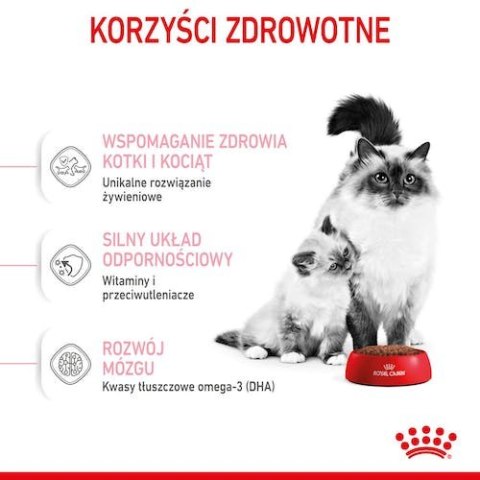 Royal Canin Feline Royal Canin Mother&Babycat karma sucha dla kotek w okresie ciąży, laktacji i kociąt od 1 do 4 miesiąca 4kg