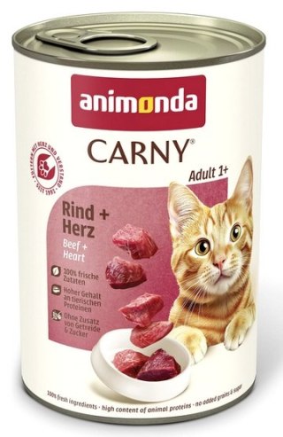 Animonda Carny Animonda Carny Adult Wołowina + Serca puszka 400g