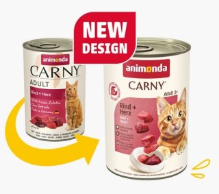 Animonda Carny Animonda Carny Adult Wołowina + Serca puszka 400g