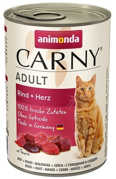 Animonda Carny Animonda Carny Adult Wołowina + Serca puszka 400g