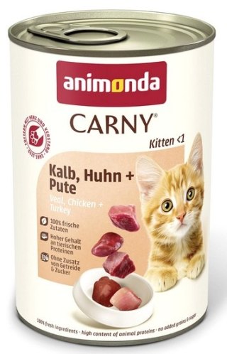 Animonda Carny Animonda Carny Kitten Cielęcina + Kurczak + Indyk puszka 400g