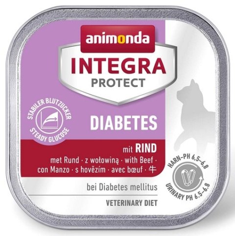 Animonda Integra Animonda Integra Protect Diabetes dla kota - z wołowiną tacka 100g