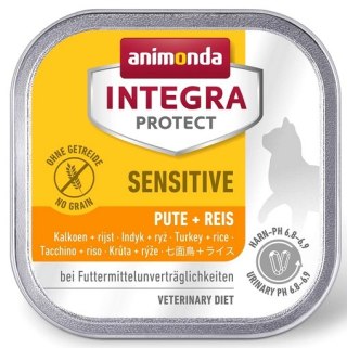 Animonda Integra Animonda Integra Protect Sensitive dla kota - z indykiem i ryżem tacka 100g