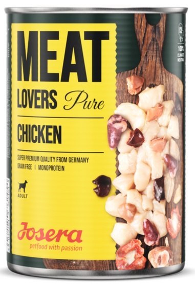 Josera Josera Pies Meat Lovers Pure Kurczak puszka 400g