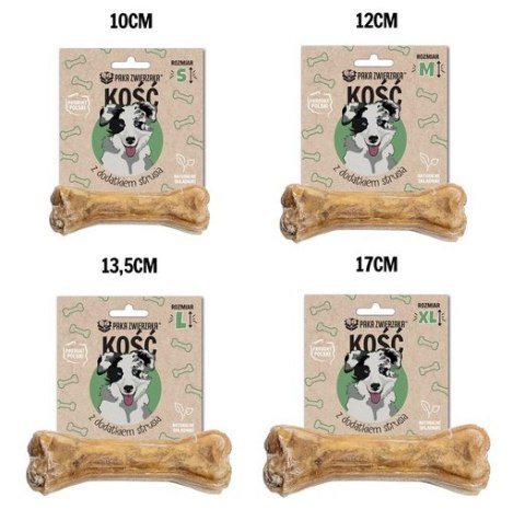 Paka Zwierzaka Paka Zwierzaka Kość z dodatkiem strusia S 10cm