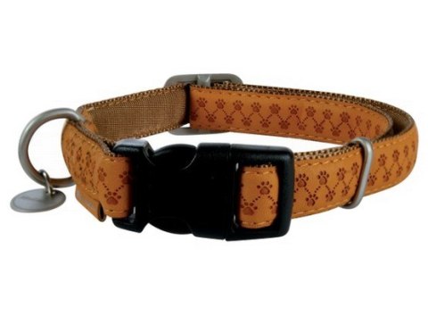 Zolux Zolux Obroża regulowana Mac Leather 20mm Żółta [522040JA]