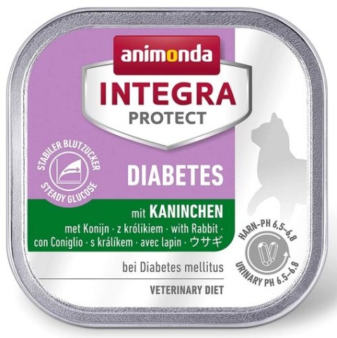 Animonda Integra Animonda Integra Protect Diabetes dla kota - z królikiem tacka 100g